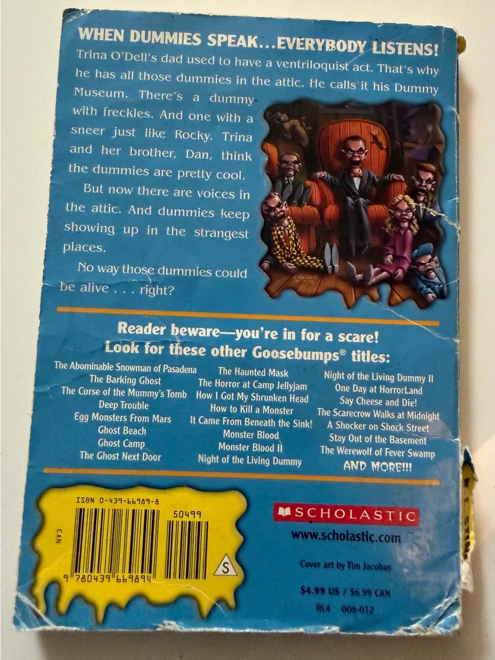 R.L. Stine Goosebumps Vintage Book Lot of 4 Scholastic Horror